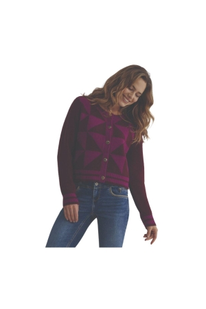 Red Button Danelle triangle mulberry/aubergine