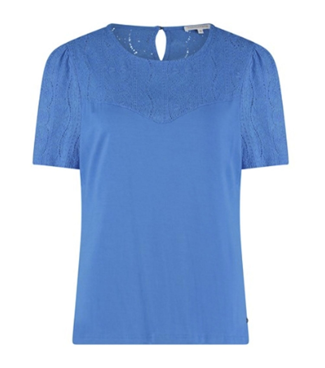 Tramontana Top Jersey Lace S/S 5800 Aqua