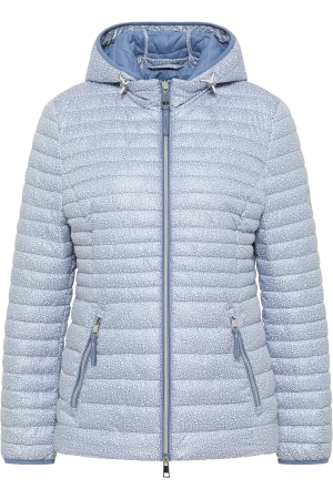 Lebek Jacke Stepp mit Kapuze 782 Denim