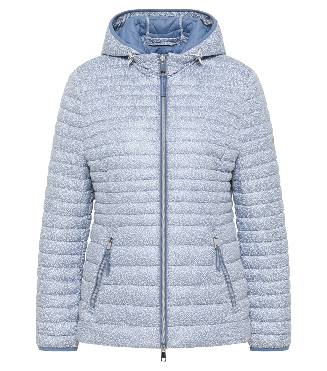 Lebek Jacke Stepp mit Kapuze 782 Denim