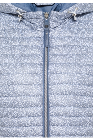 Lebek Jacke Stepp mit Kapuze 782 Denim