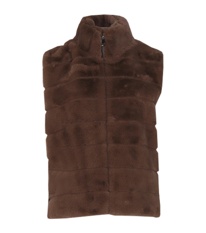 Ornella Gilette Faux Fur Lichtbruin