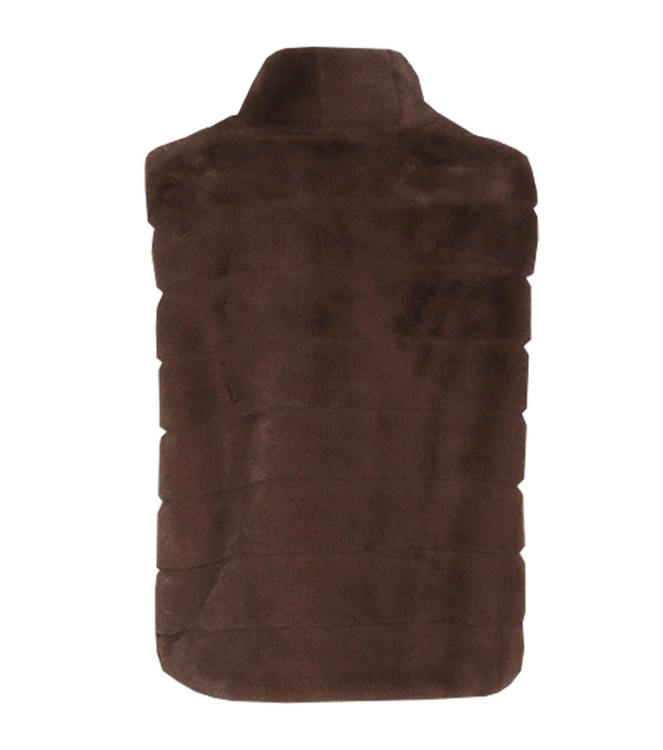 Ornella Gilette Faux Fur Lichtbruin