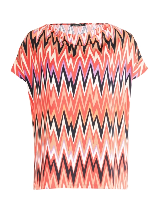 Betty Barclay Shirt Kurz 1/2 Arm 4868 Red/beige