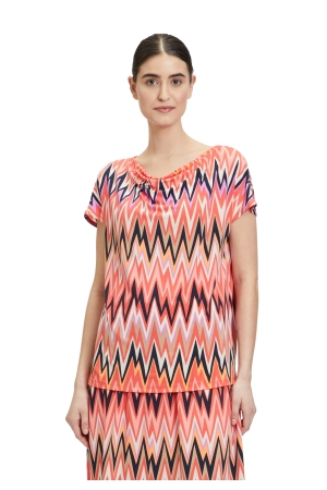 Betty Barclay Shirt Kurz 1/2 Arm 4868 Red/beige