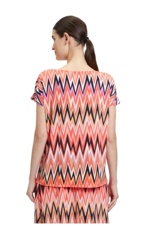 Betty Barclay Shirt Kurz 1/2 Arm 4868 Red/beige