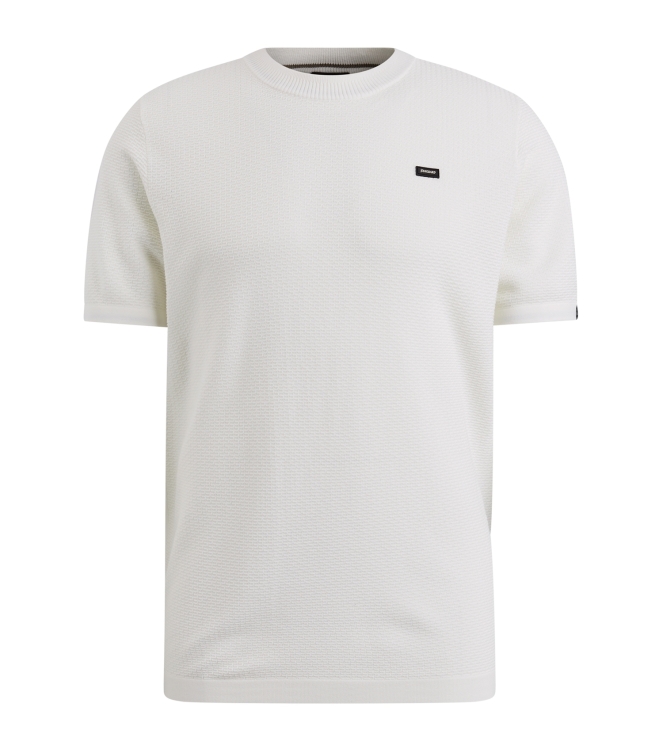 Vanguard Short sleeve r-neck cotton modal 7007 Black de blanc