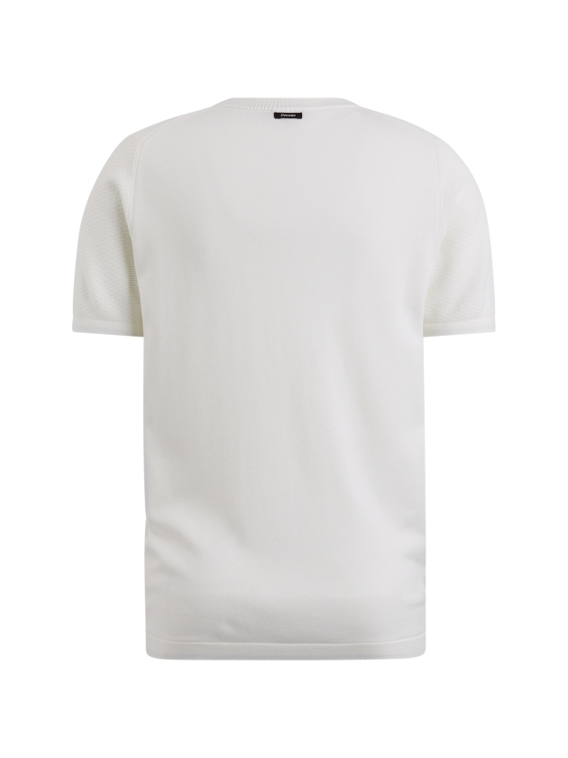 Vanguard Short sleeve r-neck cotton modal 7007 Black de blanc