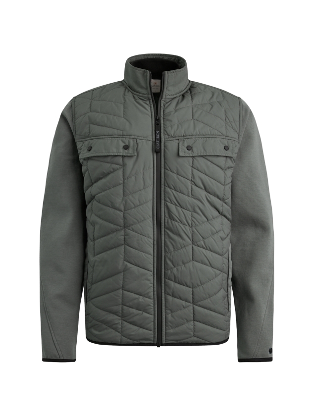Cast Iron Bomber jacket interlock 6495 Mulled basil