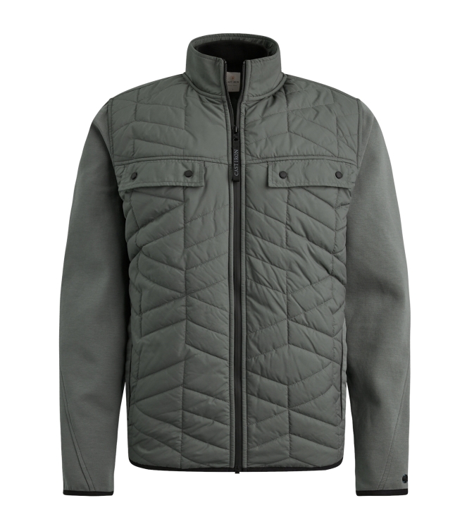 Cast Iron Bomber jacket interlock 6495 Mulled basil