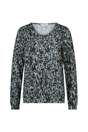 In Shape Top Vlinder 375 Sage Green Combi