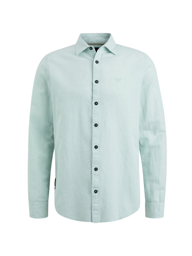 PME Legend Long Sleeve Shirt Ctn/Linen 6009 Harbour grey