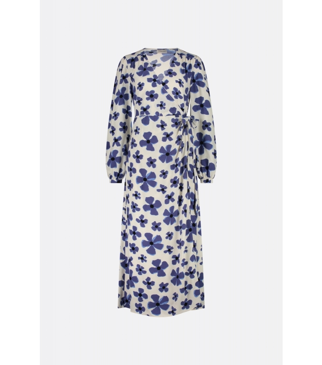 Fabienne Chapot Nia Dress 0021 Cream White/Blue Nig
