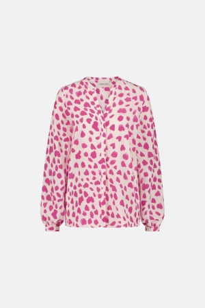 Fabienne Chapot Frida Blouse 0043 Cream White/Hot Pink
