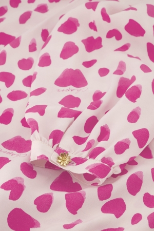 Fabienne Chapot Frida Blouse 0043 Cream White/Hot Pink