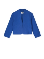Kyra blazer short structure jersey 417 blue galaxy