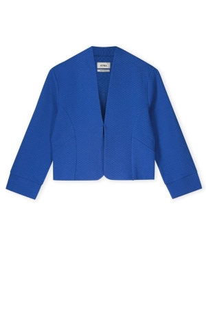 Kyra blazer short structure jersey 417 blue galaxy