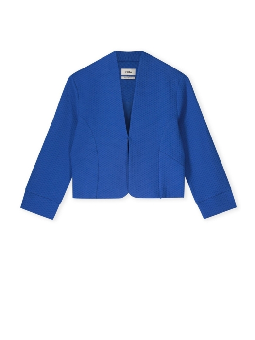 Kyra blazer short structure jersey 417 blue galaxy