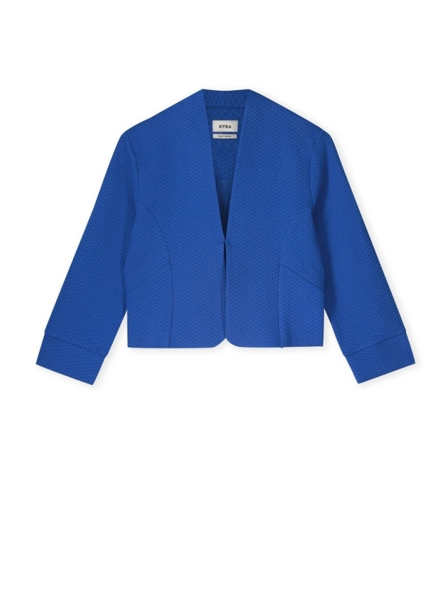Kyra blazer short structure jersey 417 blue galaxy