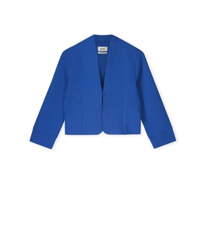 Kyra blazer short structure jersey 417 blue galaxy