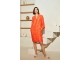 Kyra dress 3/4 slv ausbrenner 533 flame coral