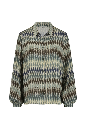 In Shape Blouse Annabel 375 Sage Green Combi