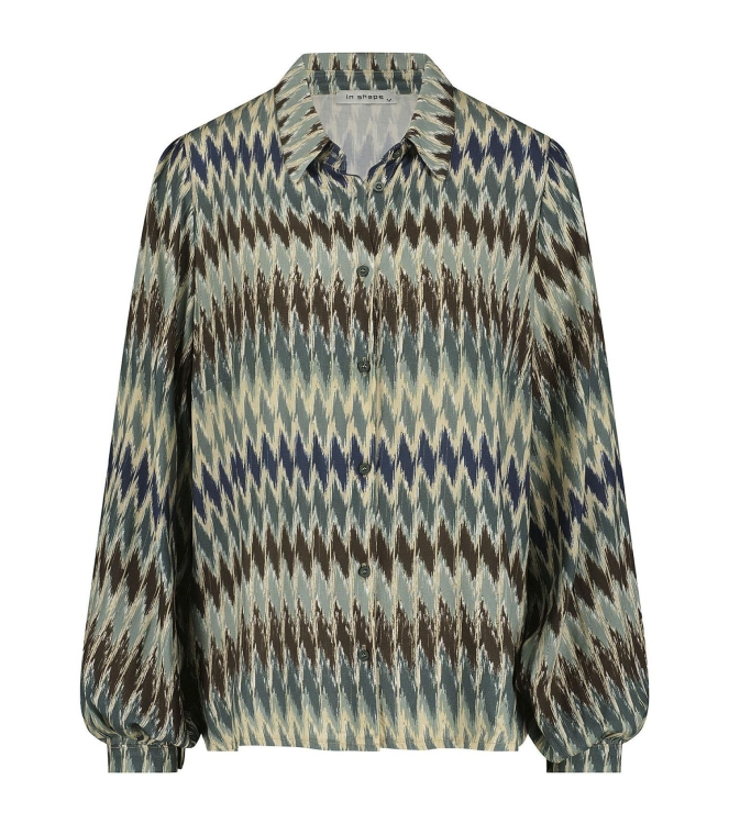 In Shape Blouse Annabel 375 Sage Green Combi