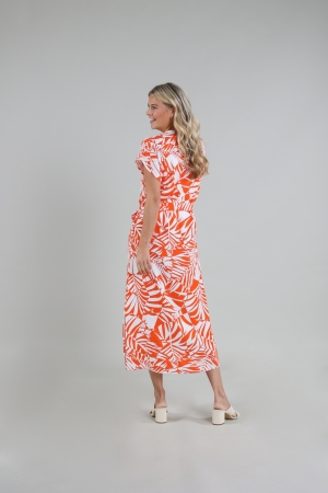 NUKUS Rosalie Dress Sophia 93 white/coral