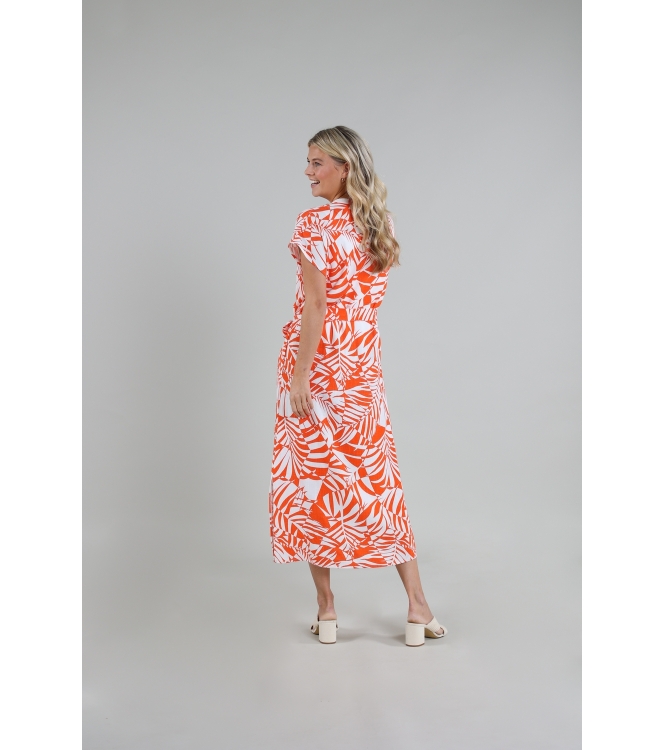 NUKUS Rosalie Dress Sophia 93 white/coral