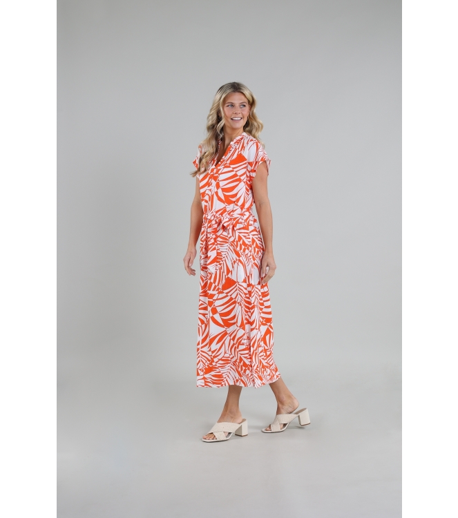 NUKUS Rosalie Dress Sophia 93 white/coral