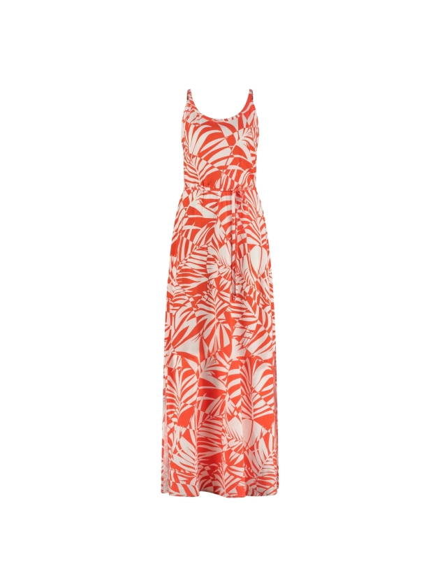 NUKUS Rubia Dress Sophia 93 white/coral