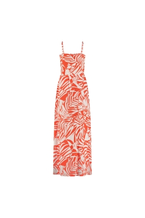 NUKUS Rubia Dress Sophia 93 white/coral