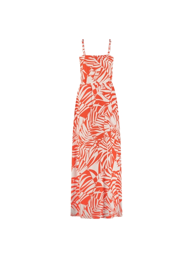 NUKUS Rubia Dress Sophia 93 white/coral
