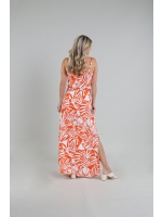 NUKUS Rubia Dress Sophia 93 white/coral