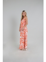 NUKUS Rubia Dress Sophia 93 white/coral