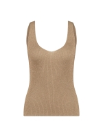 NUKUS Debby Singlet Lurex 64 camel
