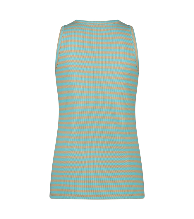 NUKUS Stefania Singlet Striped 201 turquoise/sand