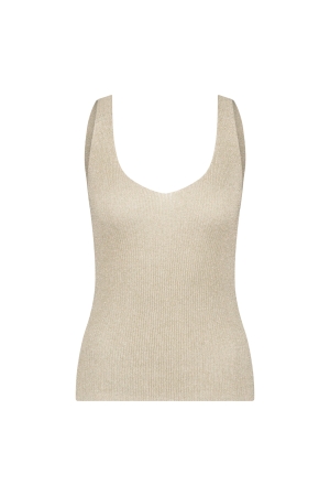 NUKUS Debby Singlet Lurex 9 sand