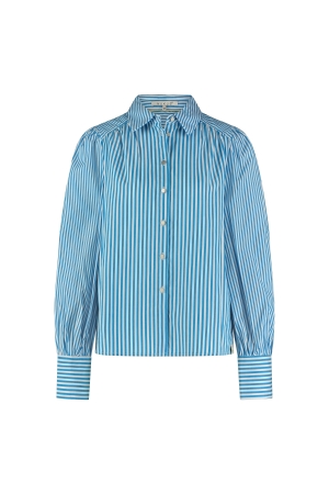 NUKUS Louana Blouse Stripe 186 blue/white