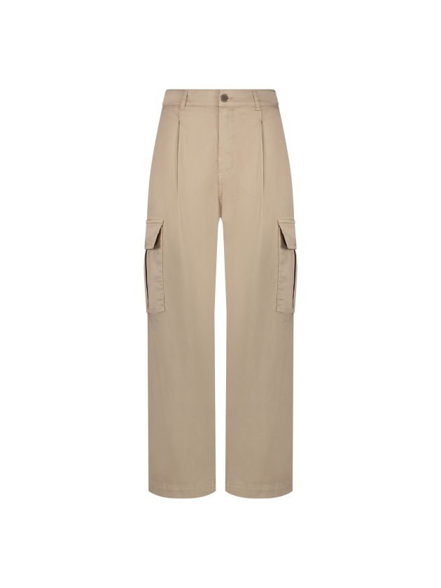 NUKUS Tara Pants Cargo 9 sand