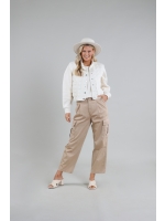NUKUS Tara Pants Cargo 9 sand