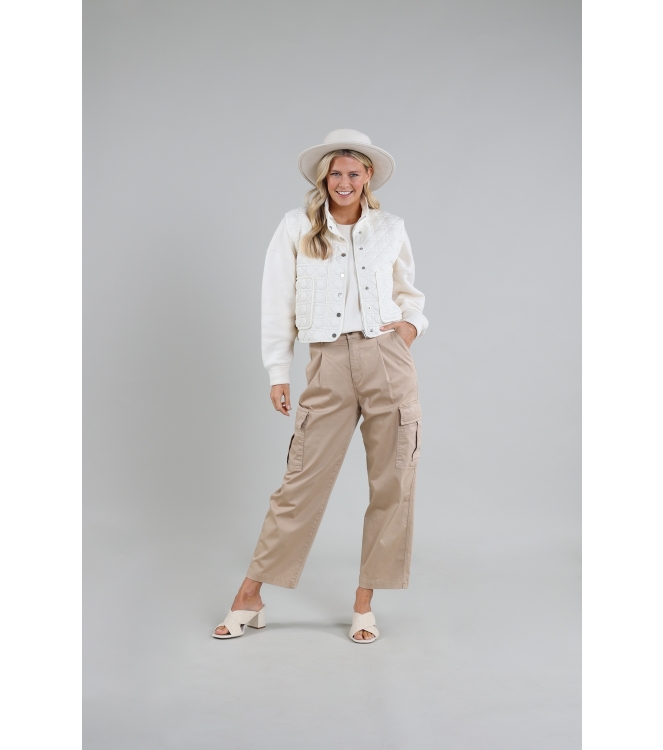 NUKUS Tara Pants Cargo 9 sand