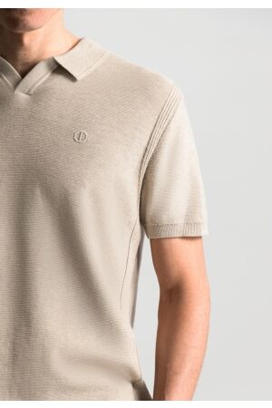 Dstrezzed Mercury Short Sleeve Polo 262 Desert Brown