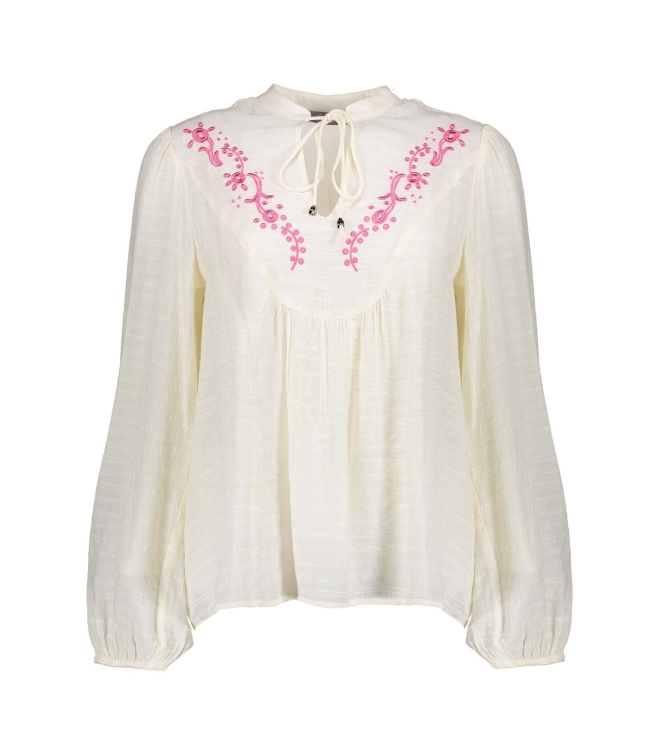 Geisha Blouse embroidery 10 Off white