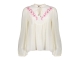 Geisha Blouse embroidery 10 Off white