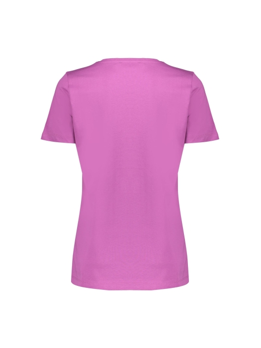 Geisha T-shirt happy mind embroidery 449 Cyclame