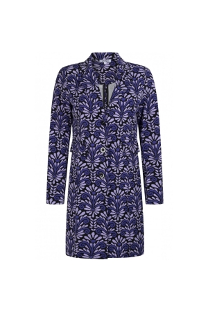 Zoso Printed Travel blazer Purple/Black