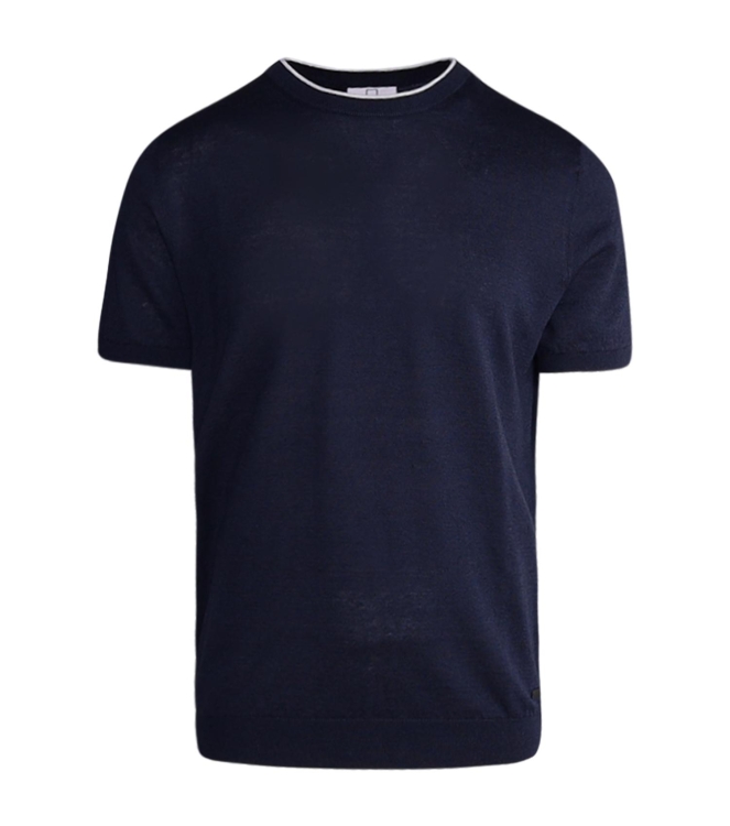 Born with Appetite Rome T-shirt Flat Knit 290 Navy