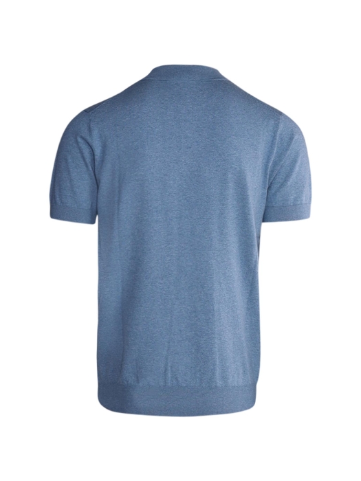 Scotland Blue Kobe Polo Flat Knit 267 Dark Denim