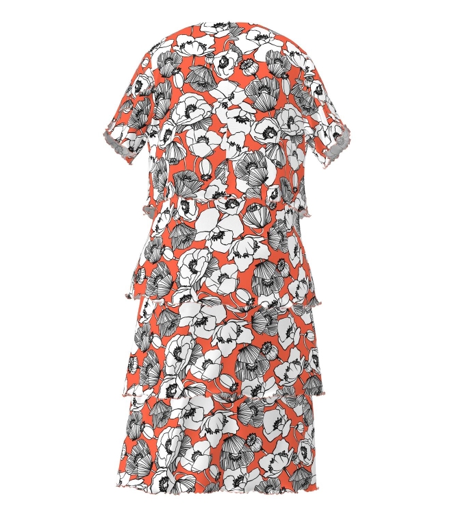 Frank Walder S42Kleid/MT 025 Orange print